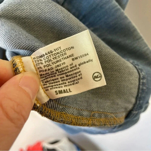 AG Adriano Goldschmeid Denim Knit Cocoon Soft Jean Dress Size Small - Picture 6 of 9